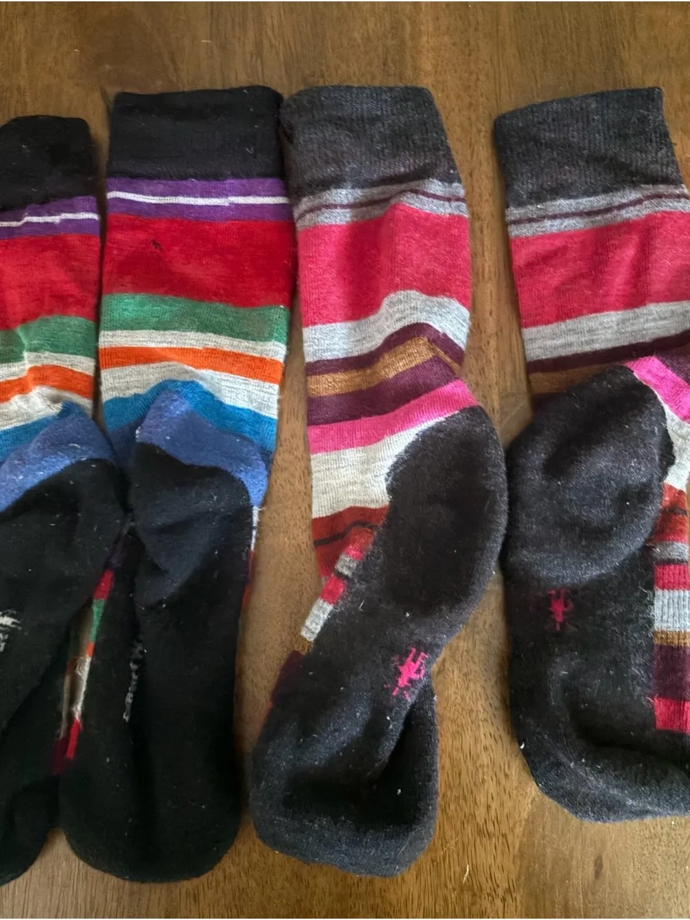Striped Multicolor Women’s Smartwool Cushion Crew Socks x2